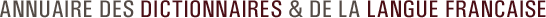Annuaire des dictionnaires
